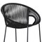 Armen Living Acapulco 30" Indoor Outdoor Steel Bar Stool with Black Rope LCACBABL30 - alternate 7
